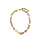 Versace Greca Necklace in Light Gold | Necklace | Coveti