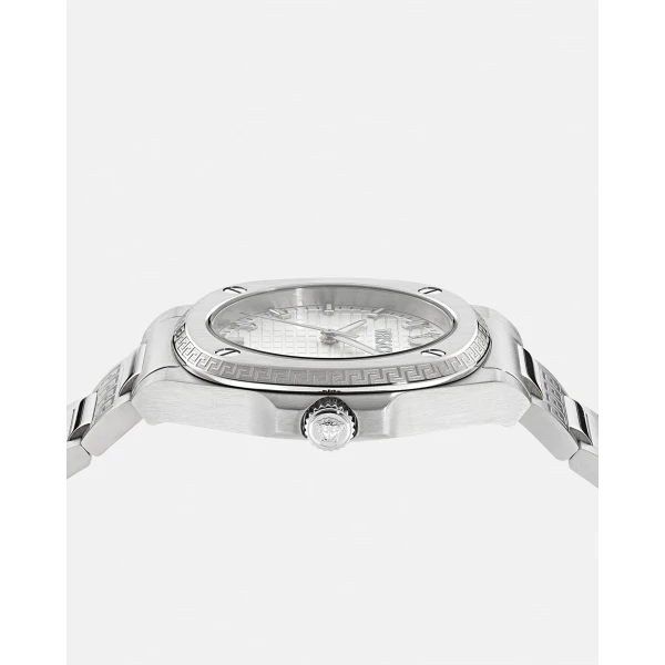 Versace Greca Pulse Watch in Silver, view 3 | Watches
