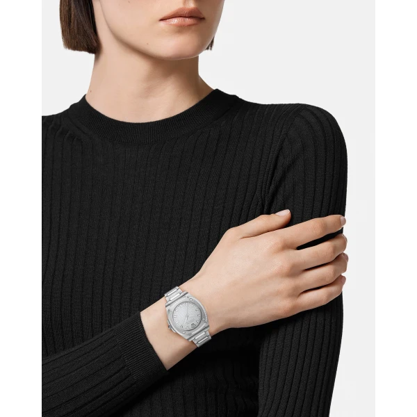 Versace Greca Pulse Watch in Silver, view 4 | Watches