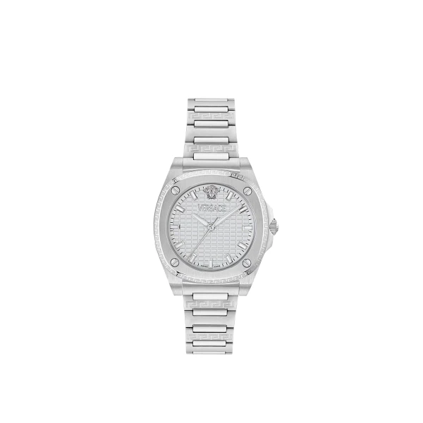Versace Greca Pulse Watch in Silver | Watches | Coveti