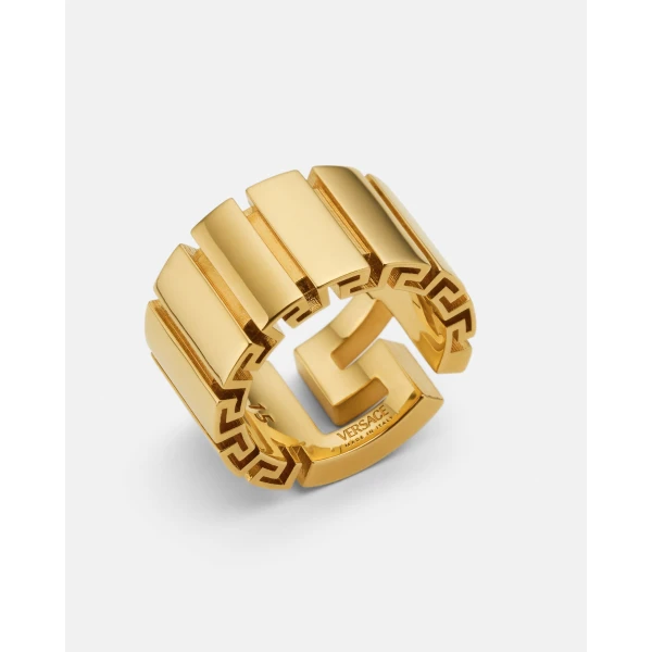 Versace Greca Ring in Light Gold, Ref. 1023381, view 2 | Rings