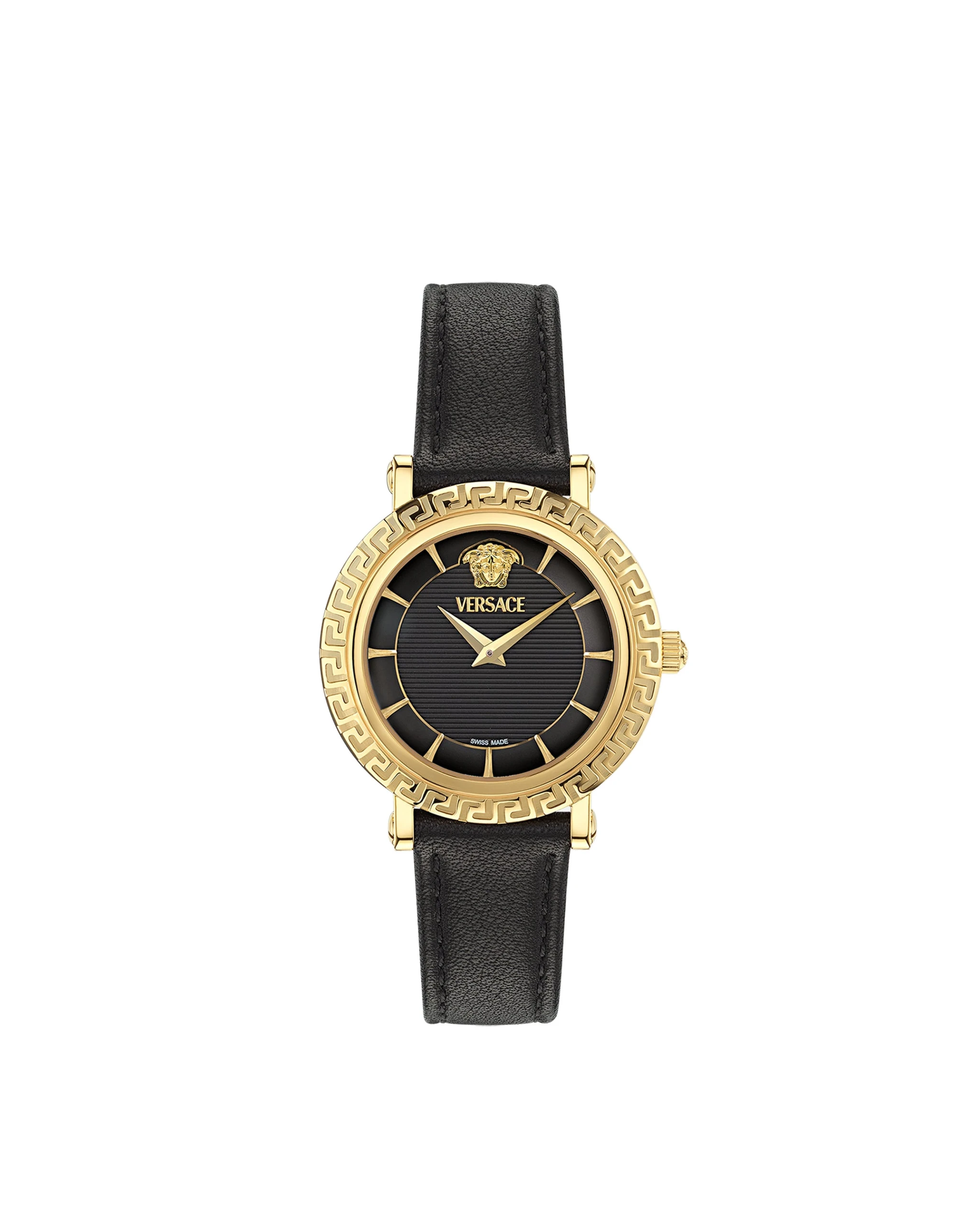 Versace Greca Sphere Nova Watch in Black and Gold Versace Greca Sphere Nova Watch in Black and Gold | Watches | Coveti