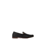Versace Guanto Leather Loafers in Black | Loafers | Coveti