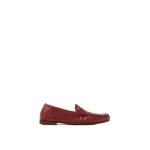 Versace Guanto Leather Loafers in Red | Loafers | Coveti