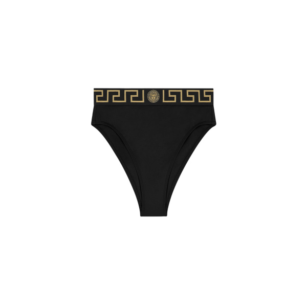 High Waist Bikini Bottoms in Black