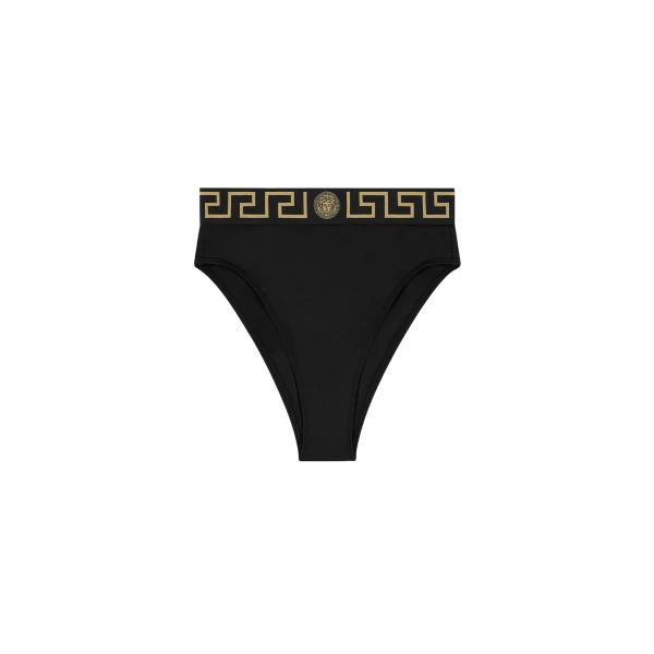 High Waist Bikini Bottoms in Black