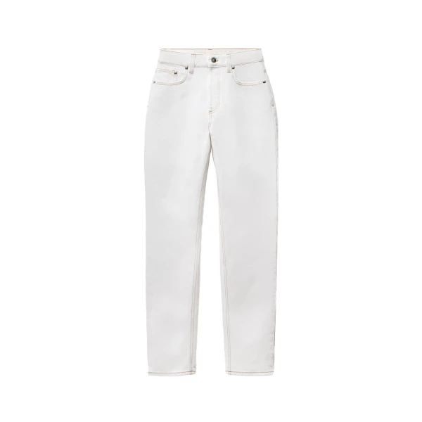 Versace High-Waist Jeans in White | Denim | Coveti