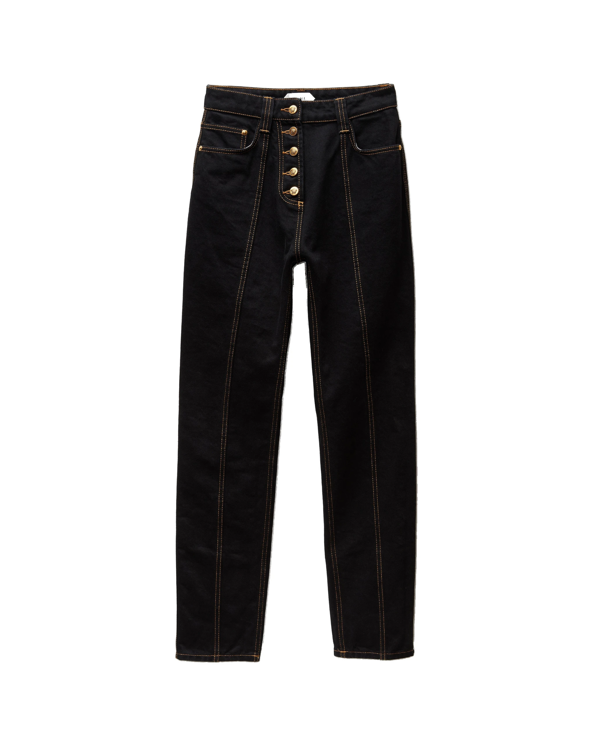 Versace High Waist Straight Jeans in Black Versace High Waist Straight Jeans in Black | Denim | Coveti