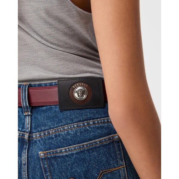 Versace High-Waist Straight Jeans in Blue, Ref. 1027142, view 5 | Denim