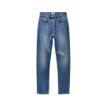 Versace High Waist Straight Jeans in Blue | Denim | Coveti