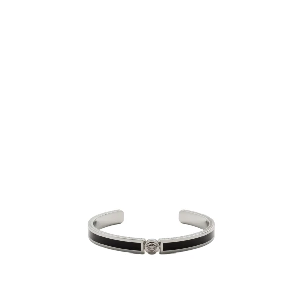 Versace Icon Cuff Bracelet in Silver | Cuffs | Coveti