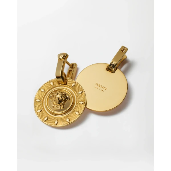 Versace Irradia Earrings in Gold, view 3 | Earrings