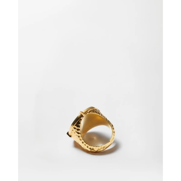 Versace Irradia Ring in Gold, view 4 | Rings