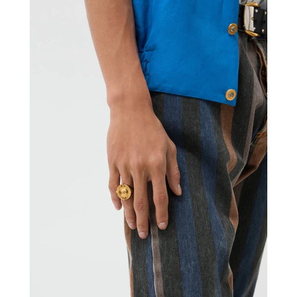 Versace Irradia Ring in Gold, view 5 | Rings