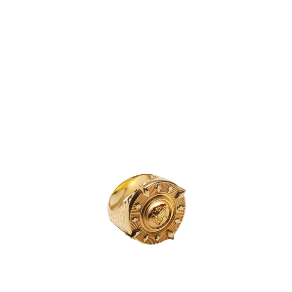 Versace Irradia Ring in Gold | Rings | Coveti