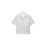 Versace Jacquard Cotton-Silk Shirt in White | Shirts | Coveti