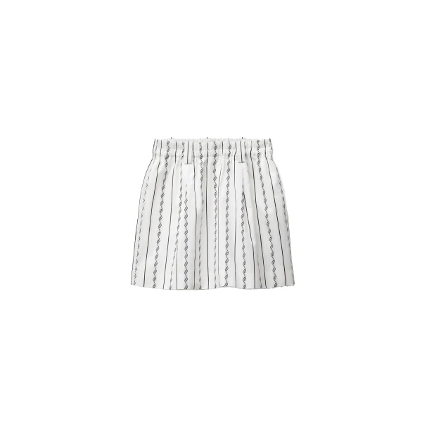 Versace Jacquard Cotton-Silk Skirt in White | Skirts | Coveti