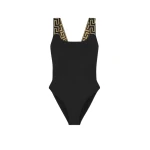 Versace Jacquard One-Piece Swimsuit in Black, Ref. 1018165 | Swimsuits | Coveti