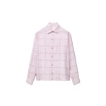 Versace Jacquard Silk Crêpe Satin Shirt in Lilac | Shirts | Coveti