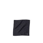 Versace Jacquard Silk Twill Pocket Square in Black | Scarves | Coveti