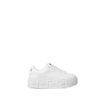 Versace La Greca Platform Sneakers in White | Sneakers | Coveti