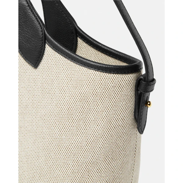 Versace La Medusa Canvas Mini Tote in Beige, view 6 | Mini Bags