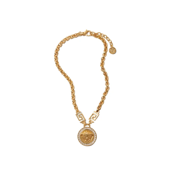 La Medusa Crystal Necklace in Gold, Ref. DG1E009
