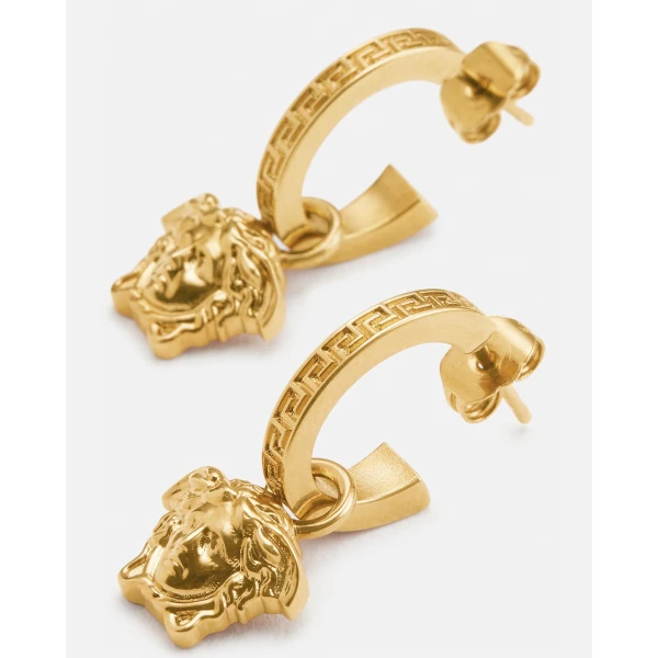 Versace La Medusa Earrings in Gold, view 2 | Earrings