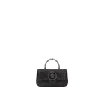 Versace La Medusa Embellished Satin Mini Bag in Black, 19 cm | Mini Bags | Coveti