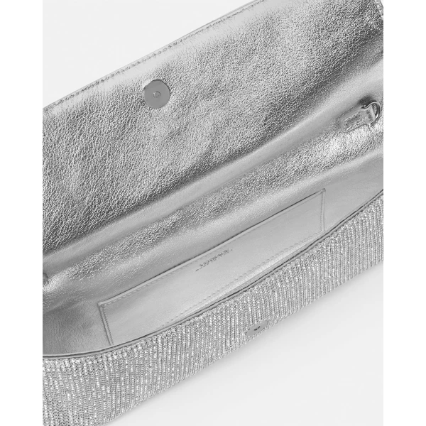 Versace La Medusa Metal Mesh Clutch in Gold, Ref. 1E56V, view 3 | Clutch Bags