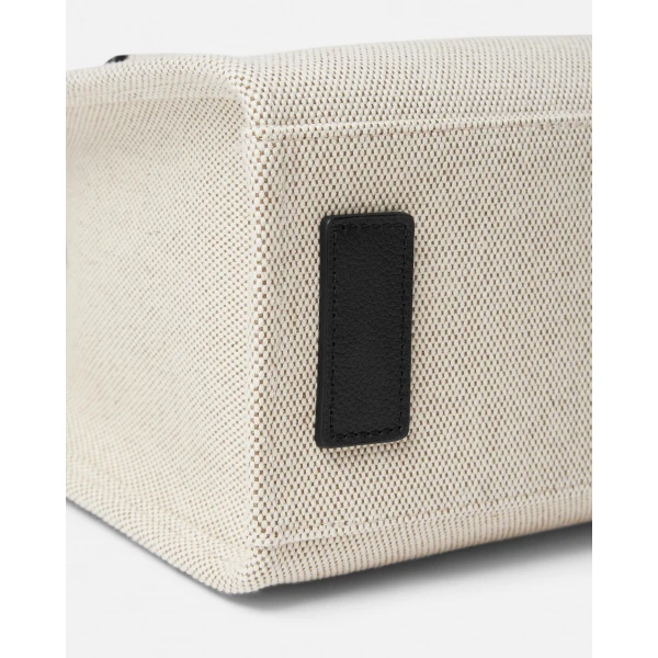 Versace La Medusa Mini Canvas Tote in Beige, view 4 | Mini Bags