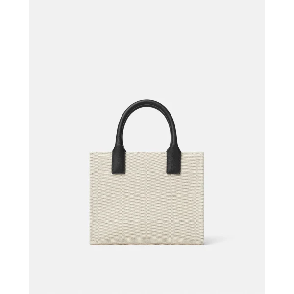 Versace La Medusa Mini Canvas Tote in Beige, view 5 | Mini Bags