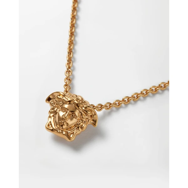 Versace La Medusa Necklace in Light Gold, view 2 | Necklace