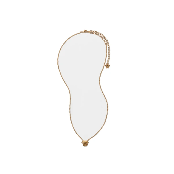 Versace La Medusa Necklace in Light Gold | Necklace | Coveti