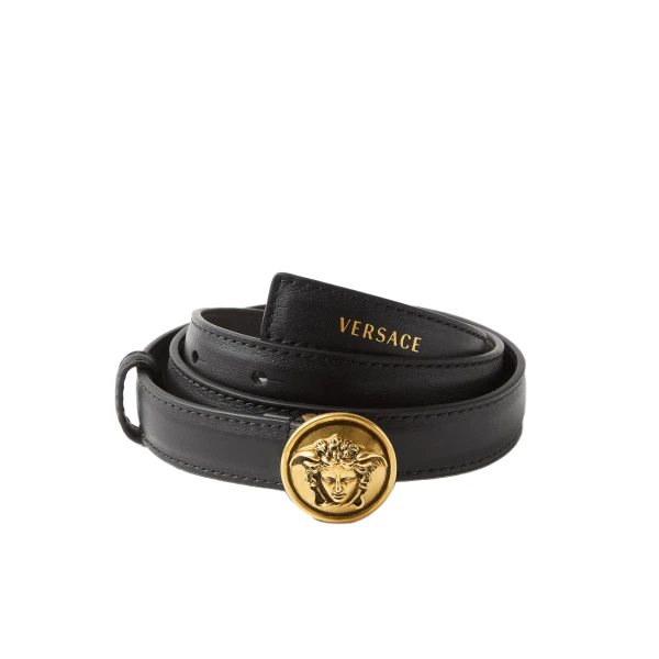 Leather Belt 2 cm in Black, Ref. 1026856