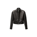 Versace Leather Blouson in Black Lambskin | Leather Jackets | Coveti