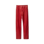 Versace Leather Pants in Red | Pants | Coveti