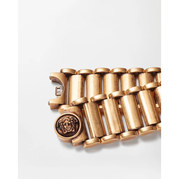 Versace Link Bracelet in Gold, view 3 | Bracelets
