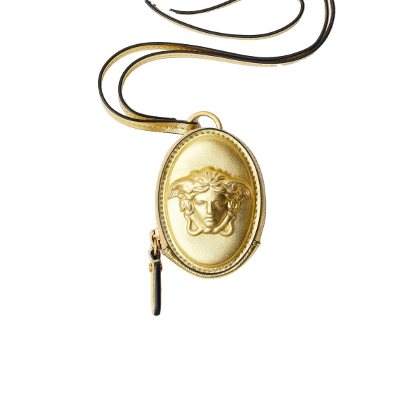 Lou Metallic Nappa Coin Purse in Gold