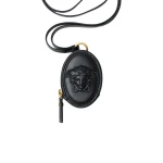 Versace Lou Nappa Coin Purse in Black | Wallets & Purses | Coveti