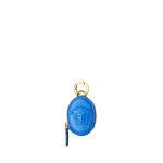 Versace Lou Nappa Coin Purse in Blue | Wallets & Purses | Coveti