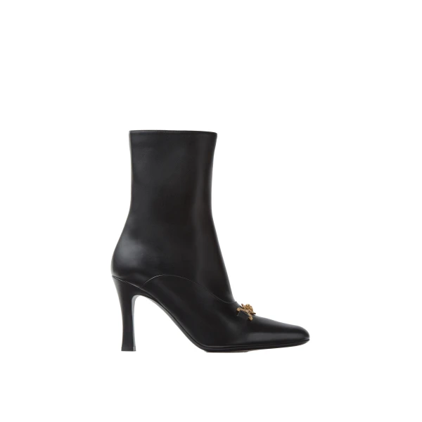Marisa Leather Ankle Boots 90 mm in Black