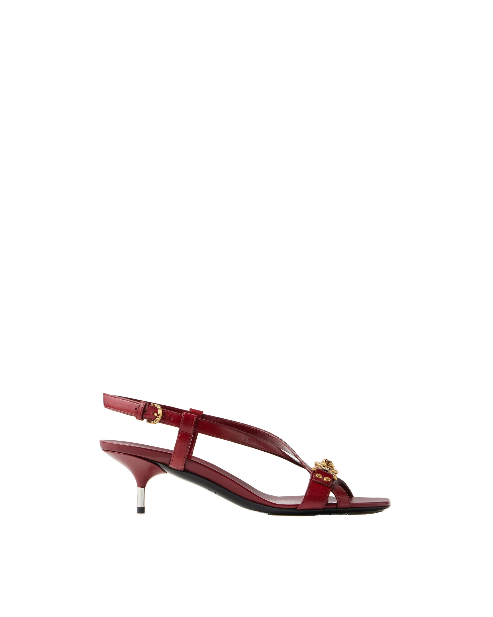 Versace Marisa Leather Sandals 50 mm in Burgundy Versace Marisa Leather Sandals 50 mm in Burgundy | Sandals | Coveti