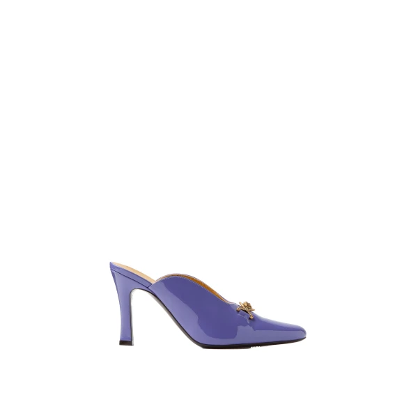 Marisa Patent Mules 90 mm in Lilac