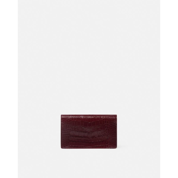 Versace Medusa '95 Croc-Effect Clutch in Burgundy, view 5 | Clutch Bags