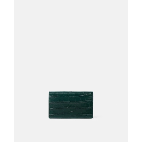 Versace Medusa '95 Croc-Effect Clutch in Green, view 6 | Clutch Bags