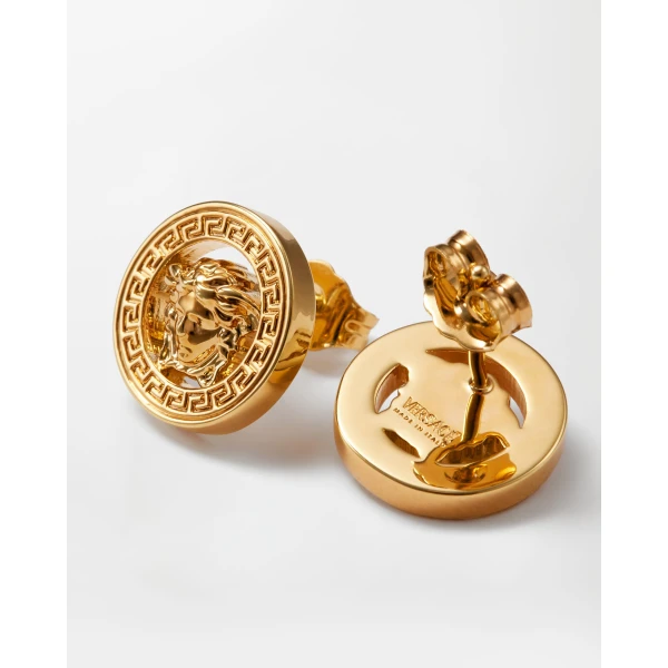Versace Medusa '95 Earrings in Light Gold, view 2 | Earrings