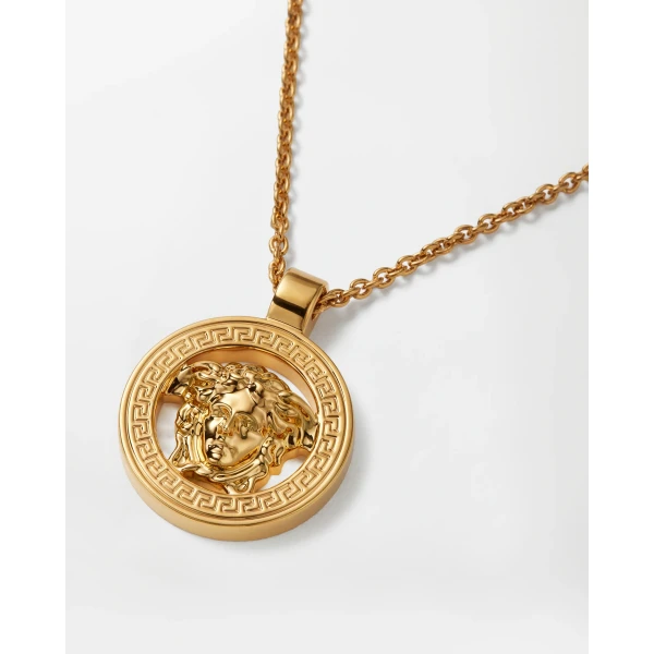 Versace Medusa '95 Necklace in Light Gold, 40 cm, view 2 | Necklace