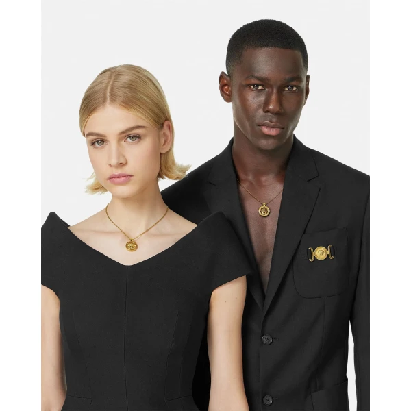 Versace Medusa '95 Necklace in Light Gold, 40 cm, view 3 | Necklace