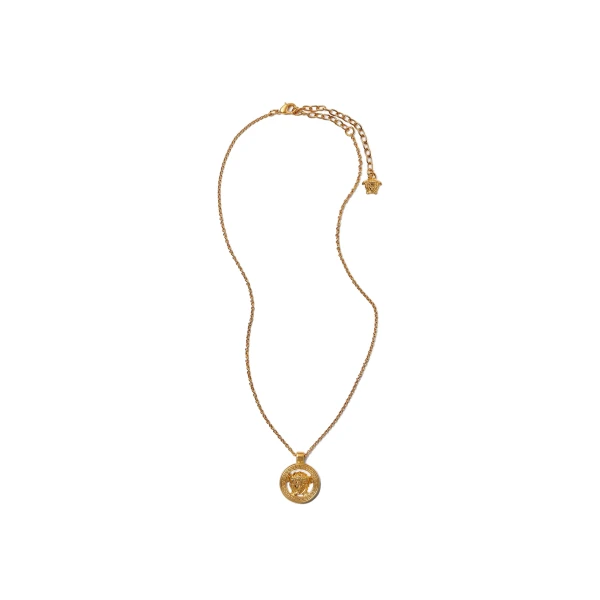 Versace Medusa '95 Necklace in Light Gold, 40 cm | Necklace | Coveti